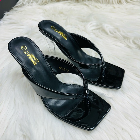 Black clear sandal wedge - Picture 5 of 5